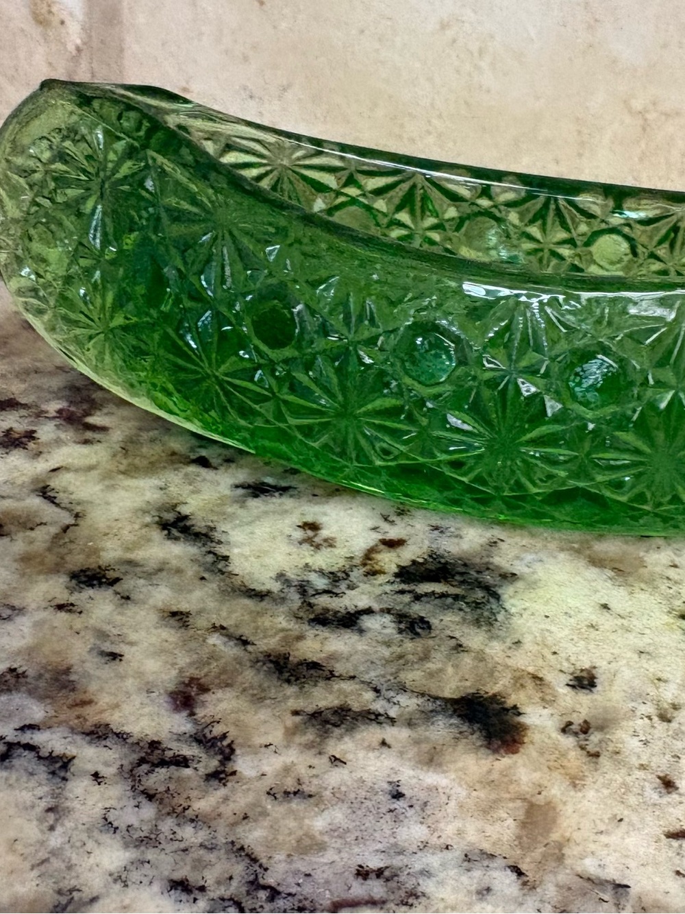 Green Textured Glass Decorative Bowl - Home Art